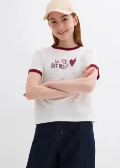 New T-Shirt aus reiner Bio-Baumwolle Kinder Mädchen 9-16 Jahre·Shirts & Blusen|Mädchen 2-8 Jahre·Nachhaltigere Materialien