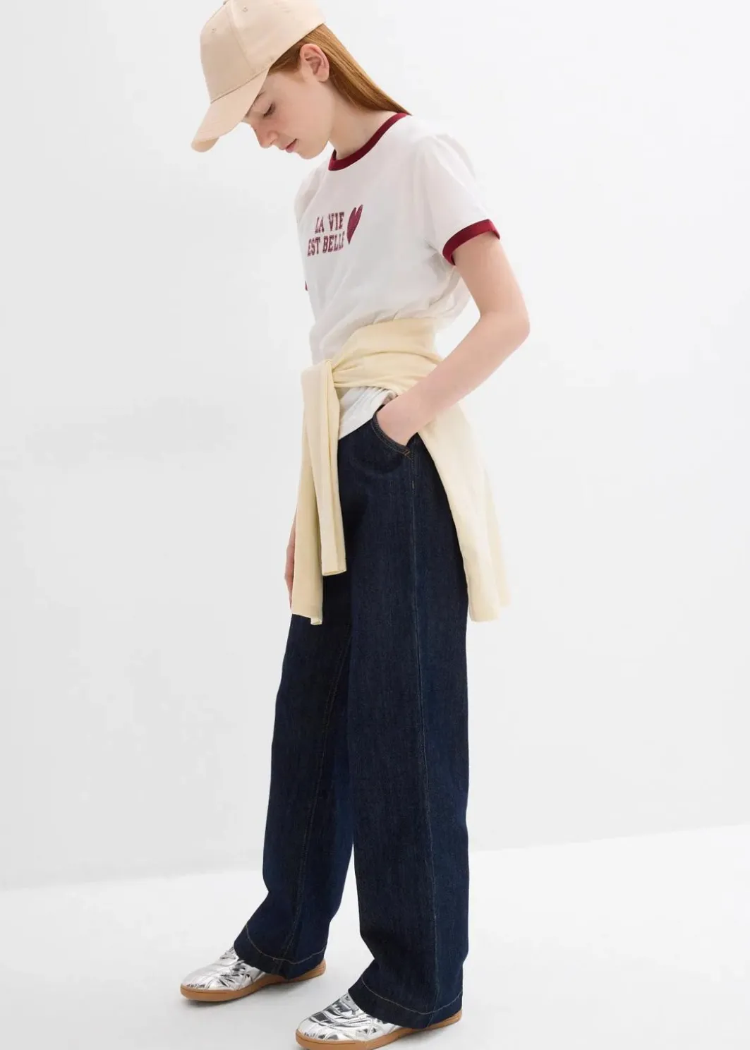 New T-Shirt aus reiner Bio-Baumwolle Kinder Mädchen 9-16 Jahre·Shirts & Blusen|Mädchen 2-8 Jahre·Nachhaltigere Materialien