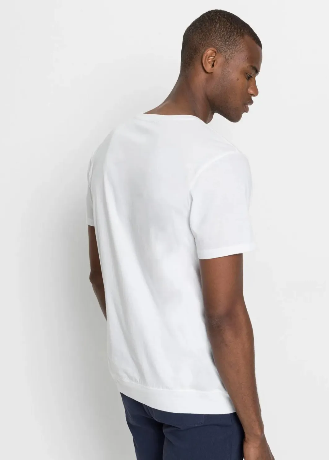 Herren bonprix Große Größen|Strandmode|T-Shirt aus reiner Bio-Baumwolle