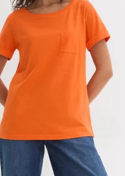 Outlet T-Shirt aus reiner Bio-Baumwolle Damen Shirts & Tops|Nachhaltigere Materialien