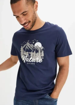 Herren bonprix Große Größen|Sportbekleidung|T-Shirt aus reiner Bio-Baumwolle