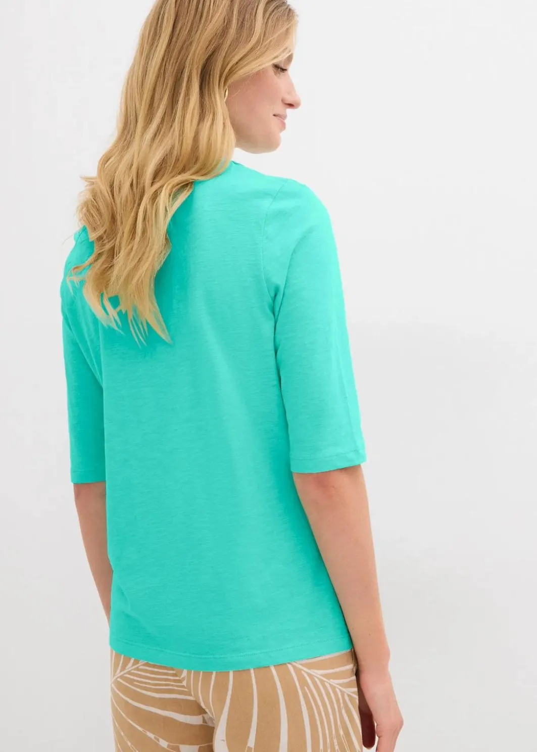 Hot T-Shirt aus reiner Bio-Baumwolle, (2er Pack) Damen Bekleidung·Röcke|Basics
