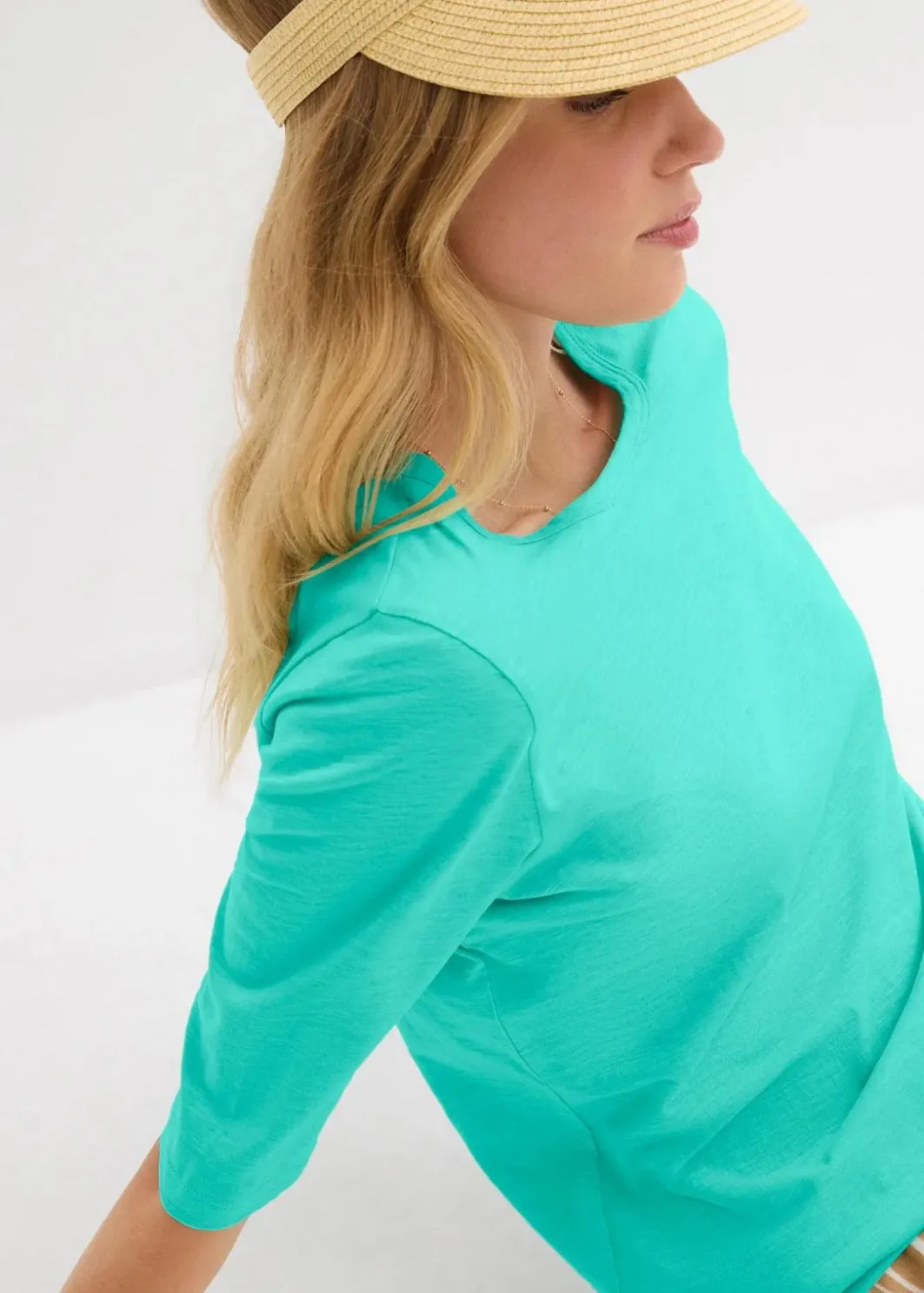 Hot T-Shirt aus reiner Bio-Baumwolle, (2er Pack) Damen Bekleidung·Röcke|Basics