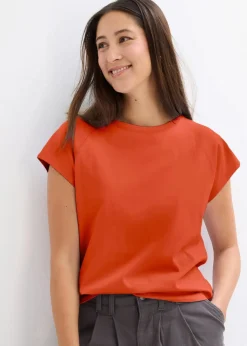 Discount T-Shirt aus reiner Bio-Baumwolle Damen Nachhaltigere Materialien|Shirts & Tops
