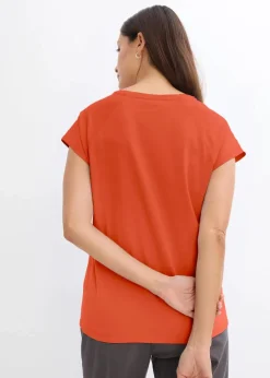 Discount T-Shirt aus reiner Bio-Baumwolle Damen Nachhaltigere Materialien|Shirts & Tops