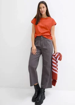 Discount T-Shirt aus reiner Bio-Baumwolle Damen Nachhaltigere Materialien|Shirts & Tops