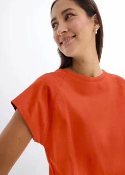 Discount T-Shirt aus reiner Bio-Baumwolle Damen Nachhaltigere Materialien|Shirts & Tops