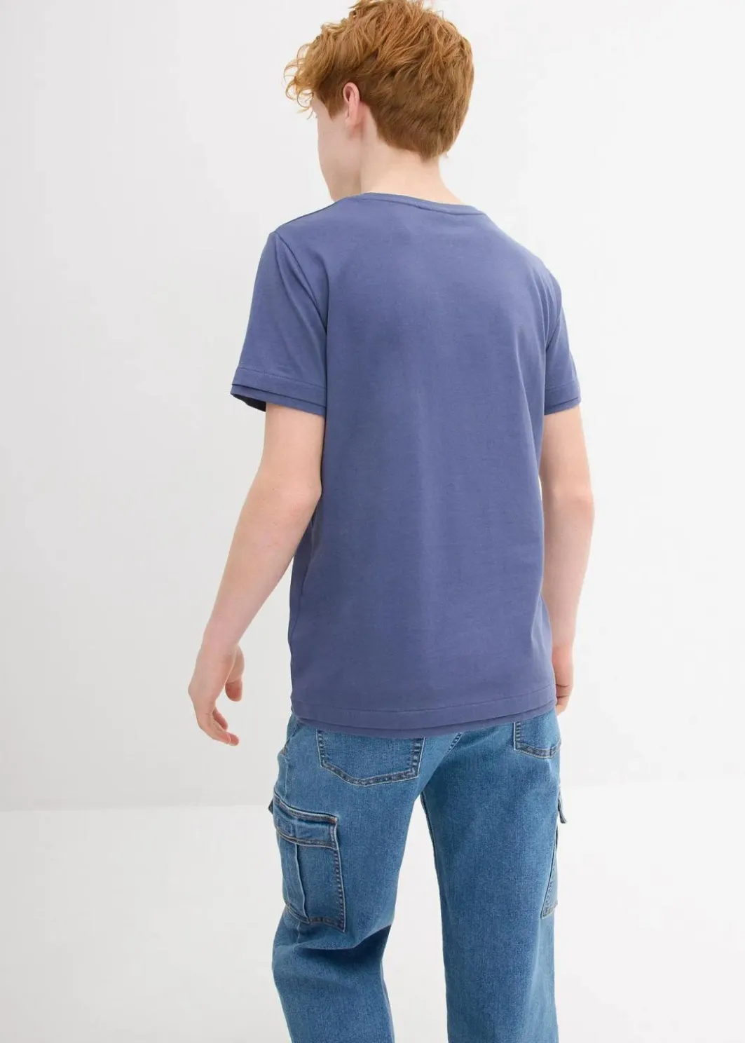 Discount T-Shirt aus reiner Bio-Baumwolle (2er Pack) Kinder Jungen 9-16 Jahre·Mehrfachpacks|Jungen 9-16 Jahre·Shirts