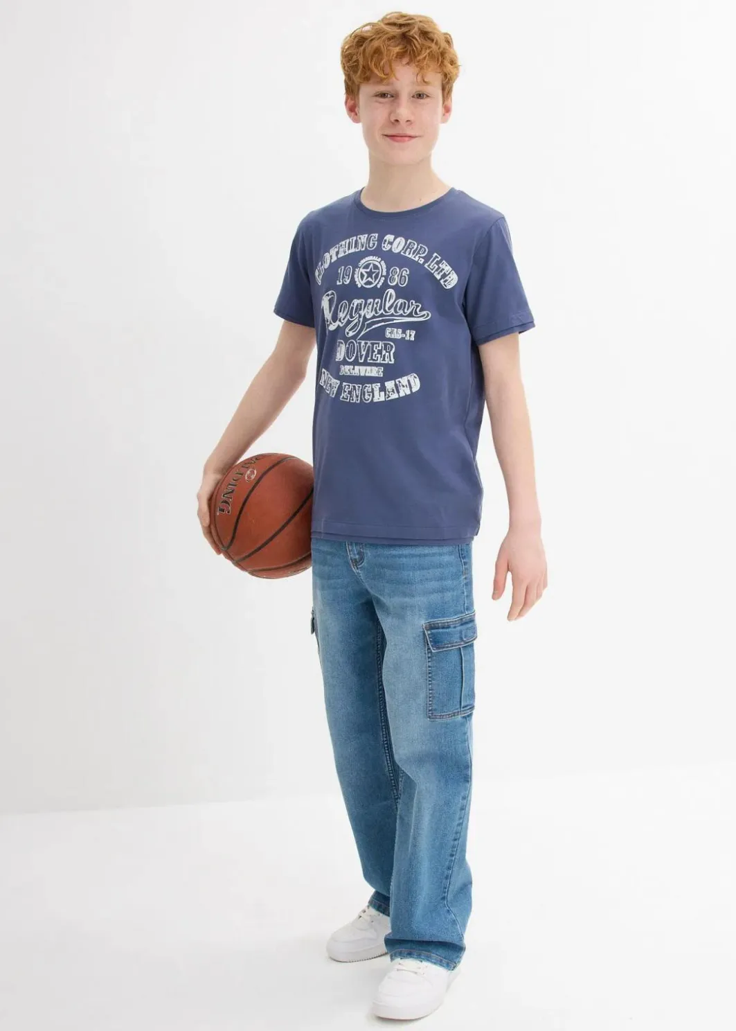 Discount T-Shirt aus reiner Bio-Baumwolle (2er Pack) Kinder Jungen 9-16 Jahre·Mehrfachpacks|Jungen 9-16 Jahre·Shirts