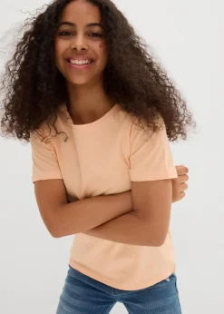 Kinder bonprix Mädchen 9-16 Jahre·Mehrfachpacks|Mädchen 9-16 Jahre·Shirts & Blusen|T-Shirt aus reiner Bio-Baumwolle (3er Pack)
