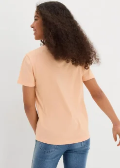 Kinder bonprix Mädchen 9-16 Jahre·Mehrfachpacks|Mädchen 9-16 Jahre·Shirts & Blusen|T-Shirt aus reiner Bio-Baumwolle (3er Pack)