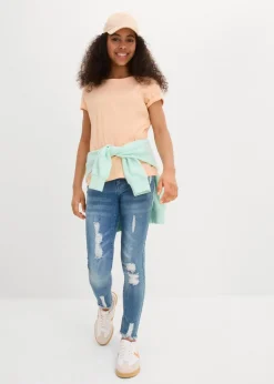 Kinder bonprix Mädchen 9-16 Jahre·Mehrfachpacks|Mädchen 9-16 Jahre·Shirts & Blusen|T-Shirt aus reiner Bio-Baumwolle (3er Pack)