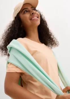 Kinder bonprix Mädchen 9-16 Jahre·Mehrfachpacks|Mädchen 9-16 Jahre·Shirts & Blusen|T-Shirt aus reiner Bio-Baumwolle (3er Pack)