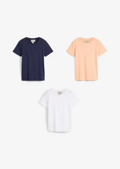 Kinder bonprix Mädchen 9-16 Jahre·Mehrfachpacks|Mädchen 9-16 Jahre·Shirts & Blusen|T-Shirt aus reiner Bio-Baumwolle (3er Pack)