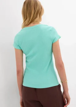 Hot T-Shirt aus reiner Bio-Baumwolle Damen Nachhaltigere Materialien|Shirts & Tops
