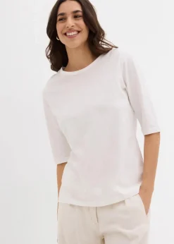 Damen bonprix Nachhaltigere Materialien|Shirts & Tops|T-Shirt aus reiner Bio-Baumwolle, (2er Pack)