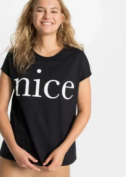 Outlet T-Shirt aus reiner Bio-Baumwolle Damen Shirts & Tops