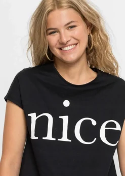 Outlet T-Shirt aus reiner Bio-Baumwolle Damen Shirts & Tops