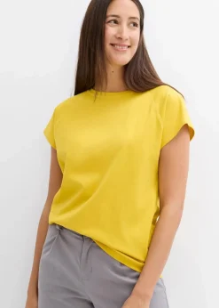 Damen bonprix Nachhaltigere Materialien|Shirts & Tops|T-Shirt aus reiner Bio-Baumwolle