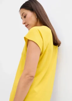 Damen bonprix Nachhaltigere Materialien|Shirts & Tops|T-Shirt aus reiner Bio-Baumwolle