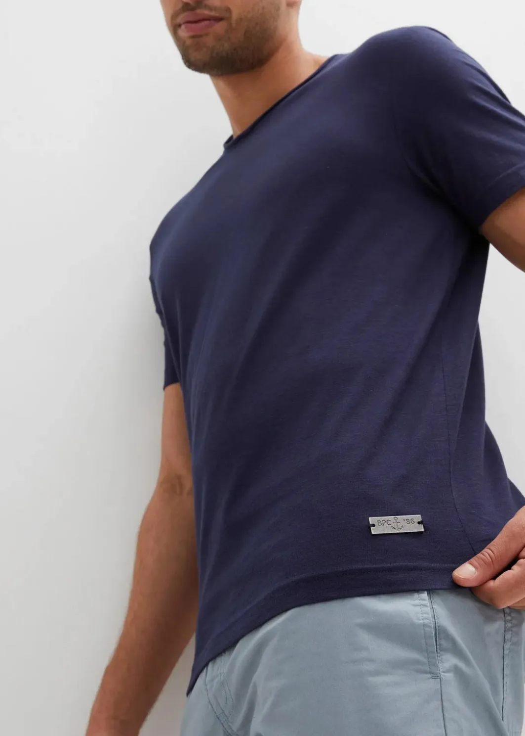Herren bonprix Große Größen|Shirts & Polos|T-Shirt aus reiner Bio-Baumwolle