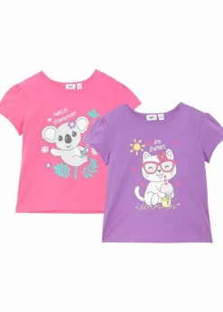 New T-Shirt aus reiner Bio-Baumwolle (2er Pack) Kinder Mädchen 2-8 Jahre·Nachhaltigere Materialien|Mädchen 9-16 Jahre·Nachhaltigere Materialien