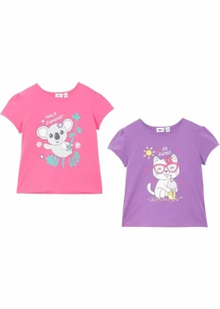 New T-Shirt aus reiner Bio-Baumwolle (2er Pack) Kinder Mädchen 2-8 Jahre·Nachhaltigere Materialien|Mädchen 9-16 Jahre·Nachhaltigere Materialien