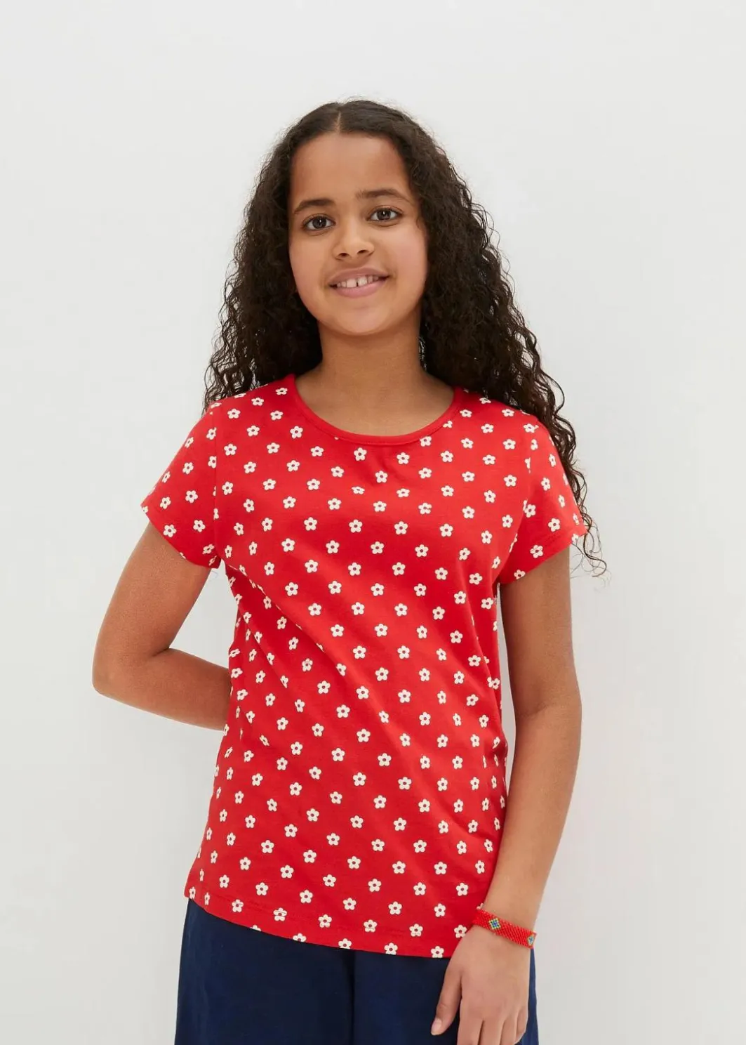 Kinder bonprix Mädchen 2-8 Jahre·Nachhaltigere Materialien|Mädchen 9-16 Jahre·Nachhaltigere Materialien|T-Shirt aus reiner Bio-Baumwolle (2er Pack)