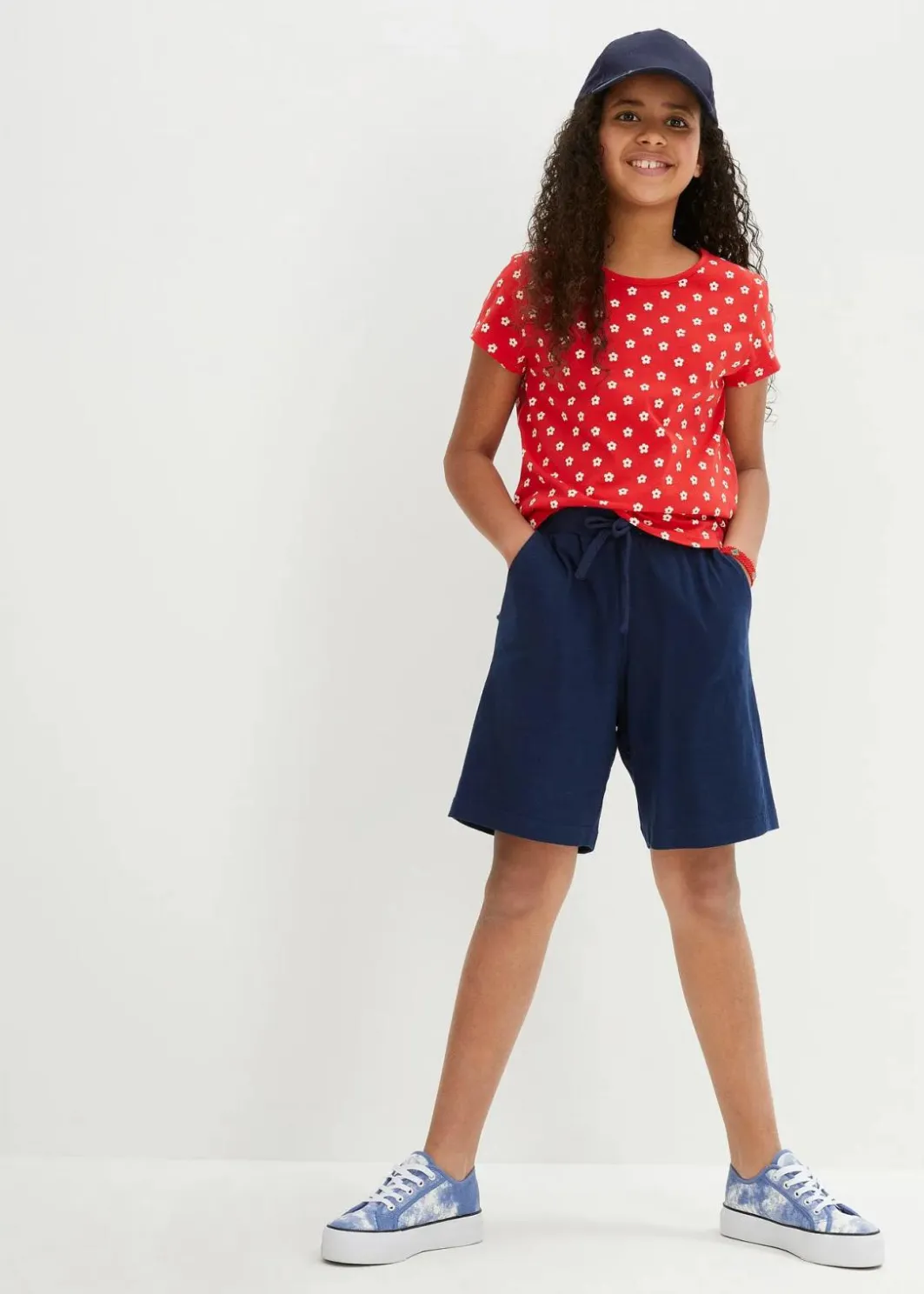 Kinder bonprix Mädchen 2-8 Jahre·Nachhaltigere Materialien|Mädchen 9-16 Jahre·Nachhaltigere Materialien|T-Shirt aus reiner Bio-Baumwolle (2er Pack)