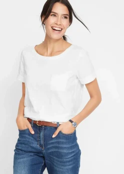Damen bonprix Shirts & Tops|Nachhaltigere Materialien|T-Shirt aus reiner Bio-Baumwolle