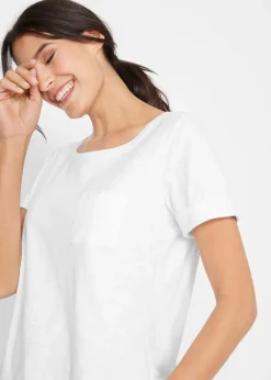 Damen bonprix Shirts & Tops|Nachhaltigere Materialien|T-Shirt aus reiner Bio-Baumwolle