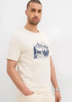 Herren bonprix Shirts & Polos|Sportbekleidung|T-Shirt aus reiner Bio-Baumwolle