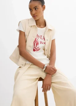 Damen bonprix Shirts & Tops|Nachhaltigere Materialien|T-Shirt aus reiner Bio-Baumwolle