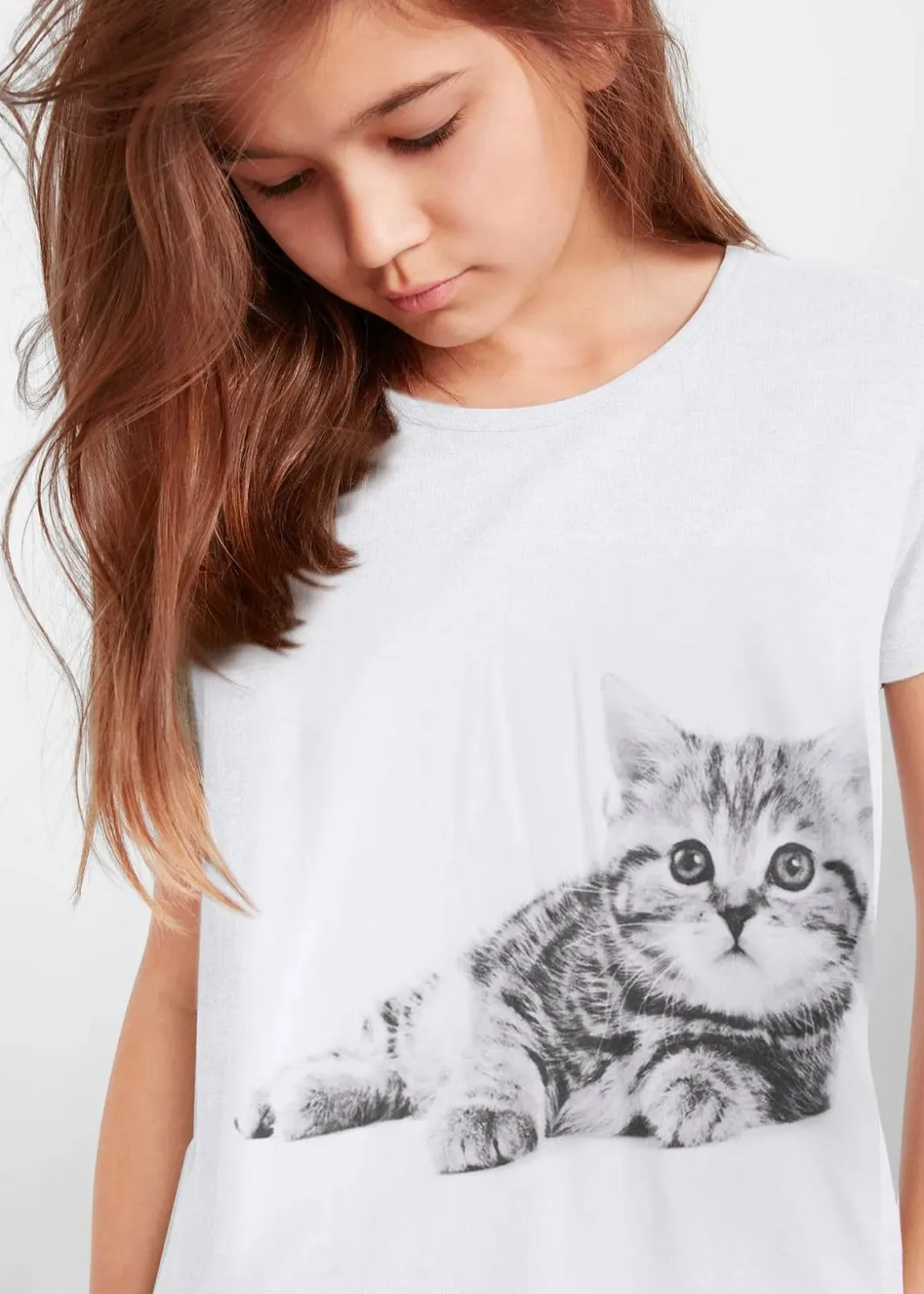 Kinder bonprix Mädchen 2-8 Jahre·Nachhaltigere Materialien|Mädchen 9-16 Jahre·Nachhaltigere Materialien|T-Shirt aus reiner Bio-Baumwolle