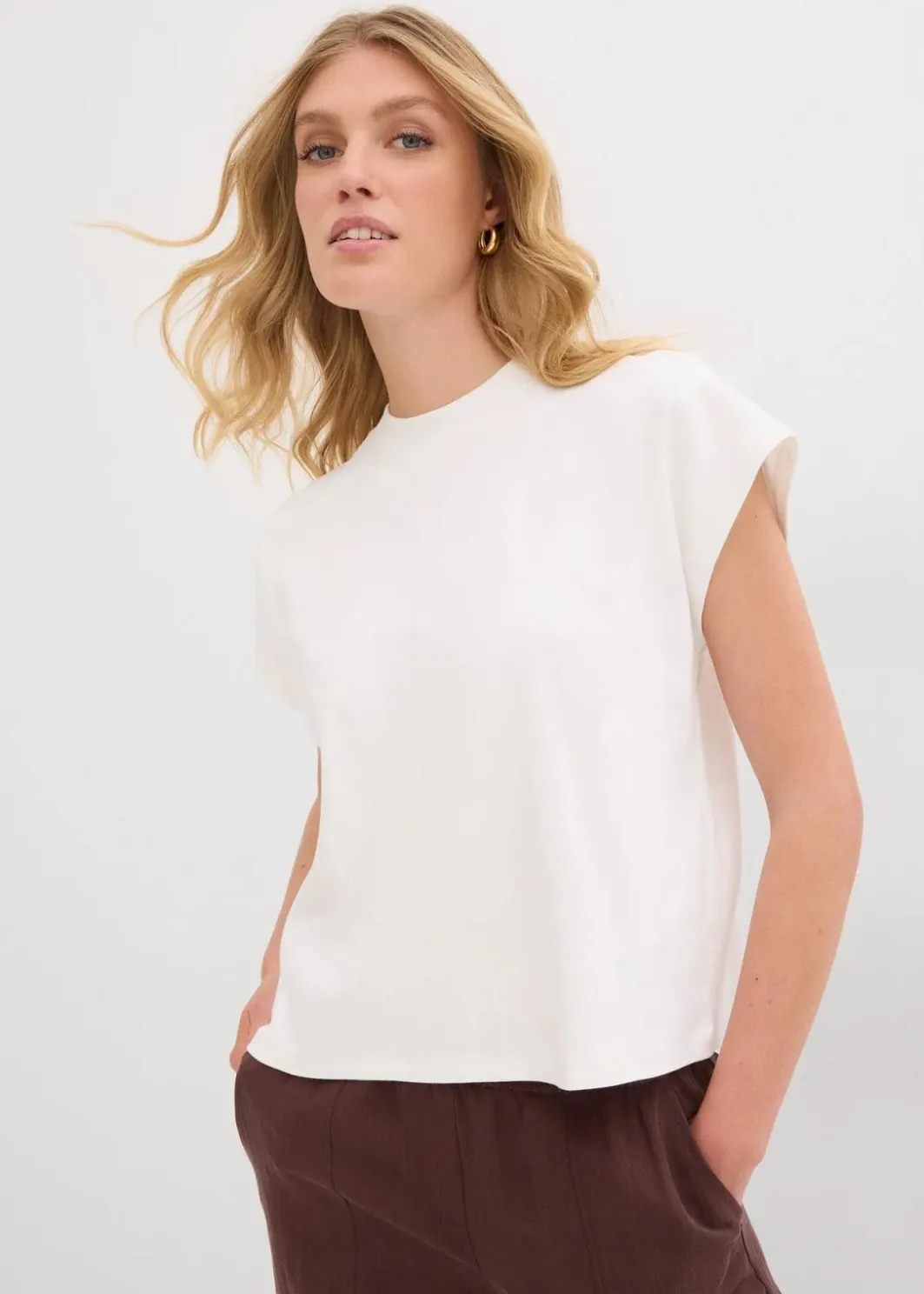 Damen bonprix Shirts & Tops|Nachhaltigere Materialien|T-Shirt aus reiner Bio-Baumwolle