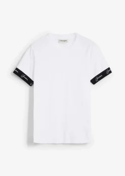 Outlet T-Shirt aus reiner Bio-Baumwolle, Slim Fit Herren Große Größen|Sportbekleidung