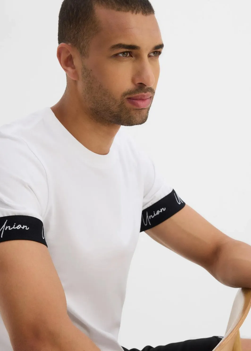Outlet T-Shirt aus reiner Bio-Baumwolle, Slim Fit Herren Große Größen|Sportbekleidung