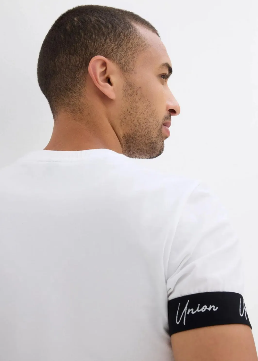 Outlet T-Shirt aus reiner Bio-Baumwolle, Slim Fit Herren Große Größen|Sportbekleidung