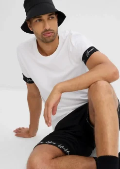 Outlet T-Shirt aus reiner Bio-Baumwolle, Slim Fit Herren Große Größen|Sportbekleidung