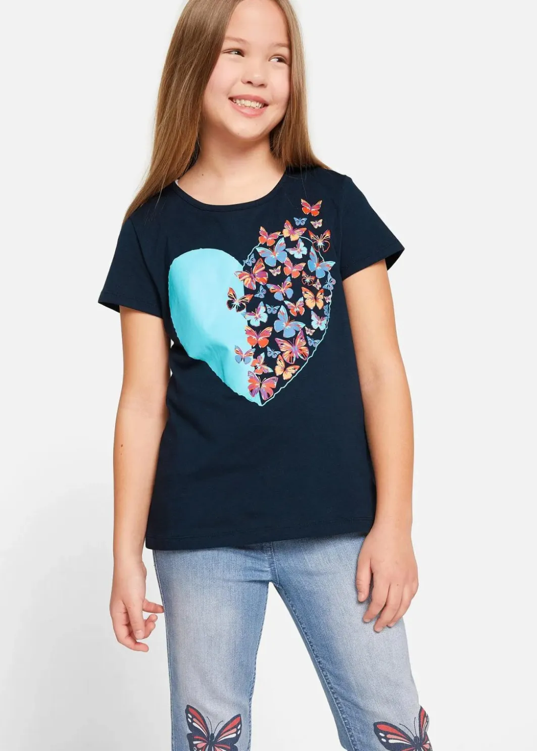 Kinder bonprix Mädchen 9-16 Jahre·Shirts & Blusen|Mädchen 2-8 Jahre·Nachhaltigere Materialien|T-Shirt aus reiner Bio-Baumwolle
