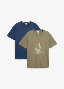 T-Shirt aus reiner Bio-Baumwolle (2er Pack) Herren Shirts & Polos|Große Größen