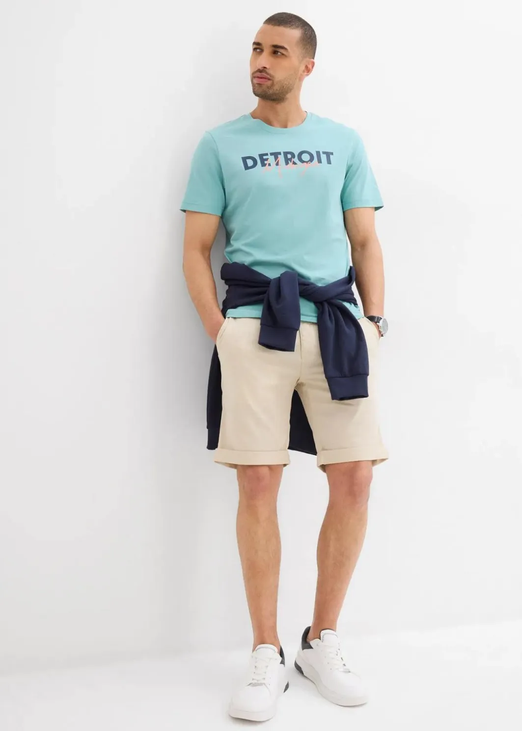 New T-Shirt aus reiner Bio-Baumwolle Herren Große Größen|Shirts & Polos