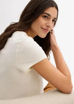 Damen bonprix Nachhaltigere Materialien|Shirts & Tops|T-Shirt aus reiner Bio-Baumwolle (2er Pack)