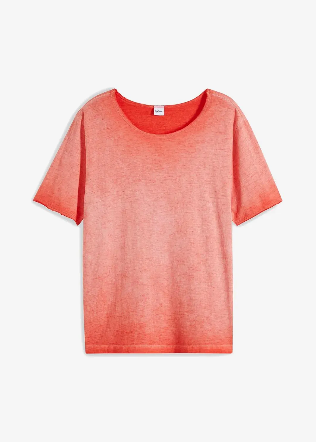 Herren bonprix Große Größen|Shirts & Polos|T-Shirt aus reiner Bio-Baumwolle in gewaschener Optik