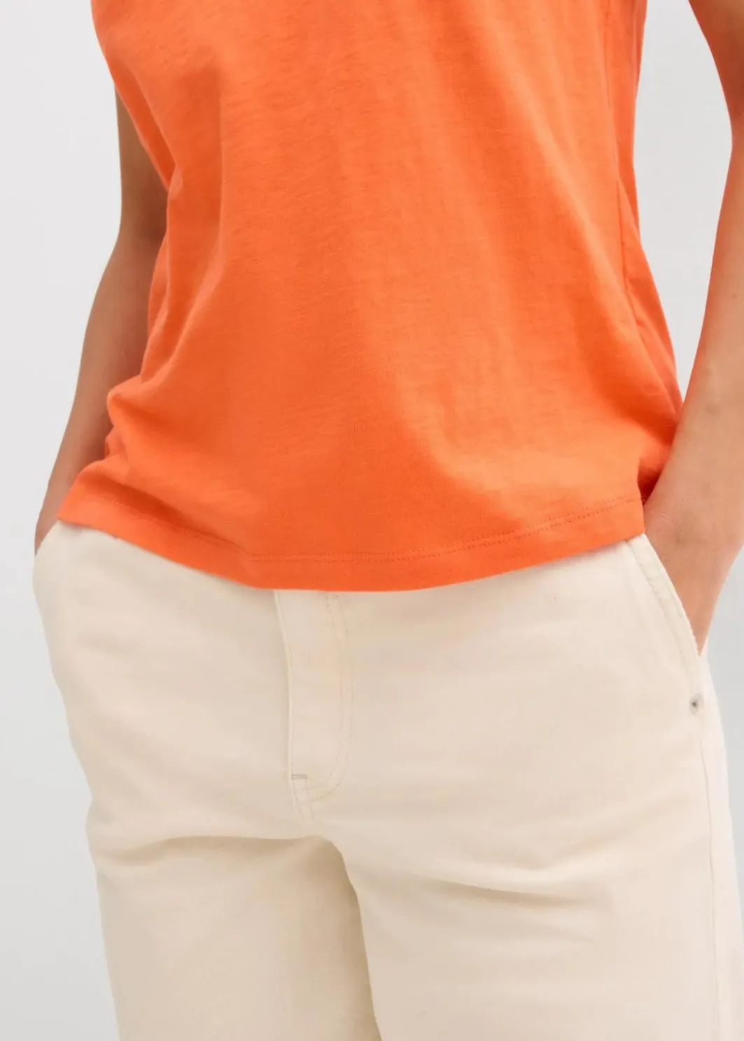 T-Shirt aus reiner Bio-Baumwolle (2er Pack) Damen Nachhaltigere Materialien|Shirts & Tops