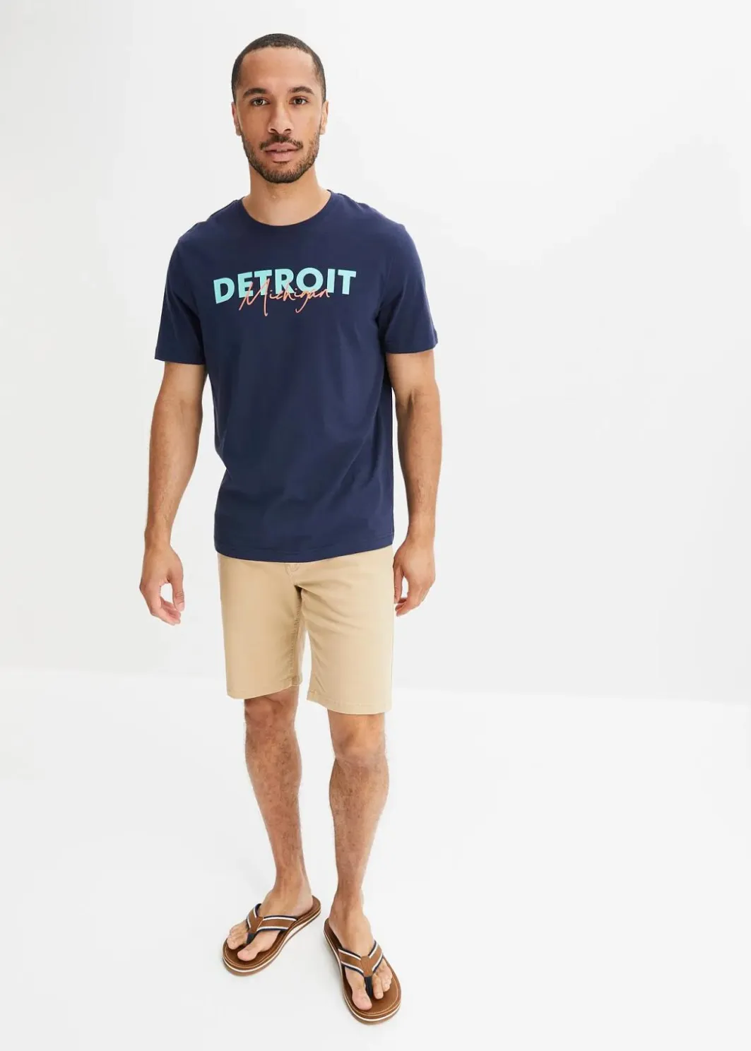 Herren bonprix Shirts & Polos|Große Größen|T-Shirt aus reiner Bio-Baumwolle
