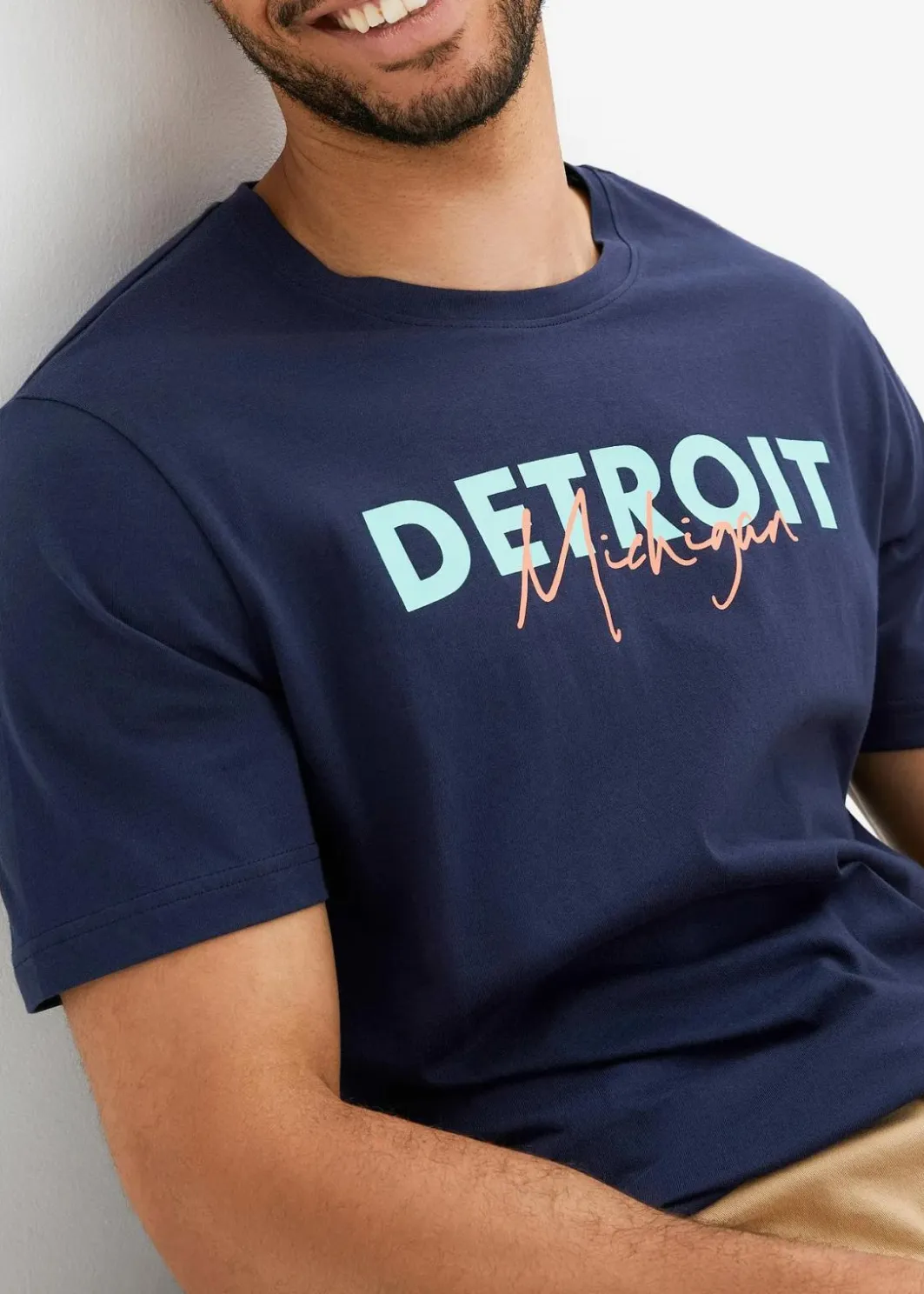 Herren bonprix Shirts & Polos|Große Größen|T-Shirt aus reiner Bio-Baumwolle