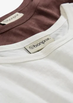 Discount T-Shirt aus reiner Bio-Baumwolle, (2er Pack) Damen Nachhaltigere Materialien|Shirts & Tops