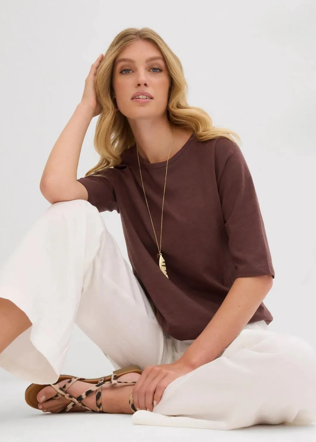 Discount T-Shirt aus reiner Bio-Baumwolle, (2er Pack) Damen Nachhaltigere Materialien|Shirts & Tops