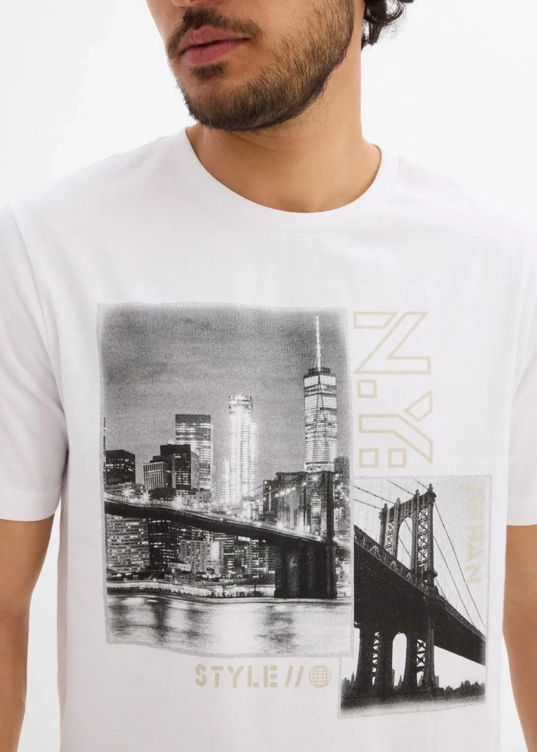 T-Shirt aus reiner Bio-Baumwolle Herren Große Größen|Shirts & Polos